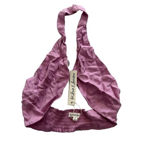 NWT for love and lemons halter top in purple size s - Picture 3 of 10